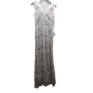 Marchesa Notte Embroidery Dress